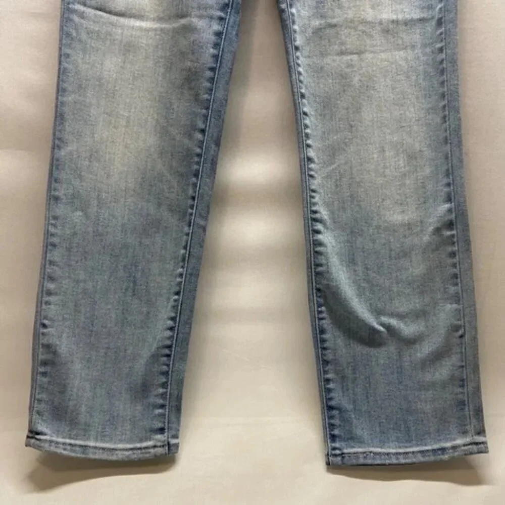 Levi's Strauss Jeans Women's 26 Light Blue Fade Levi Mid Rise Slim Cuff Denim GC